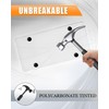 2 Transparency Flat License Plate Frame, ABS Car Front/Rear License