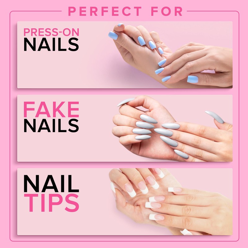 Super Strong Nail Glue for Press On Nails, Nail Tips