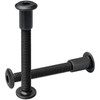 16 Sets Black Hex Socket Nut & Bolt,Furniture Connection Bolts