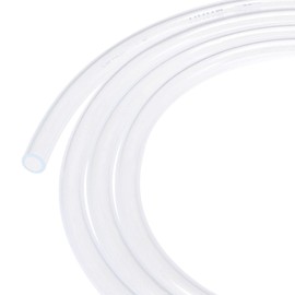 TOP-VIGOR 6mm ID 8mm OD PVC Clear Vinyl Tubing, 1M Length Food Grade Flexible Water Pipe, Plastic Tube for Transfer Water, Oil, Air, Powders & Fine Granules