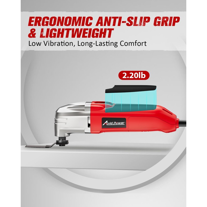 AVID POWER Oscillating Tool, 22000 OPM Electric Oscillating Multi Tool