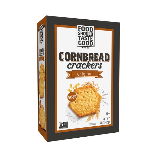 Food Should Taste Good Crackers, 5oz Boxes (Original Cornbread) (Pack
