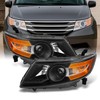 AKKON - For 2011-2017 Honda Odyssey Black Housing Halogen Left