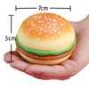 Cooplay 2pcs Hamburg Shape Decompression Stress Relief Toys Food Shape