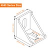 12Sets 4040 Series Aluminum Extrusion Connectors,12pcs 4040 Aluminum Profile Corner