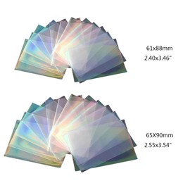 100pcs Glass Flashing Card Film Holographic Idol Photo Card Sleeves Ta-Rot YGO Ultra Super Card Protector Card Cases Plastic