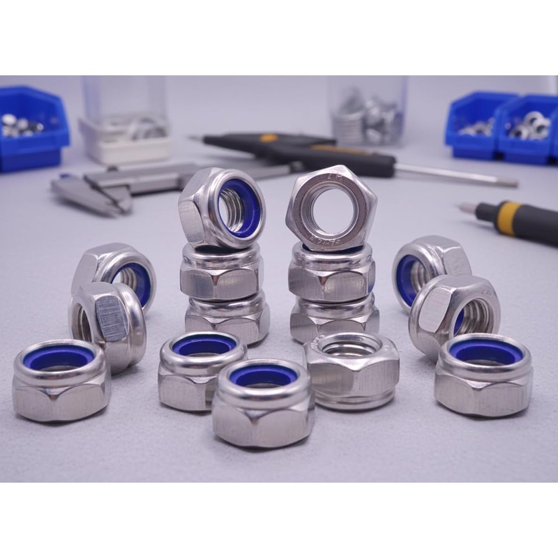 Kinhon Rock 401pcs Metric Nylon Insert Lock Nuts Assortment Set