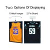 Black Wood Lockable Jersey Shadow Box Frame UV Resistant Sports
