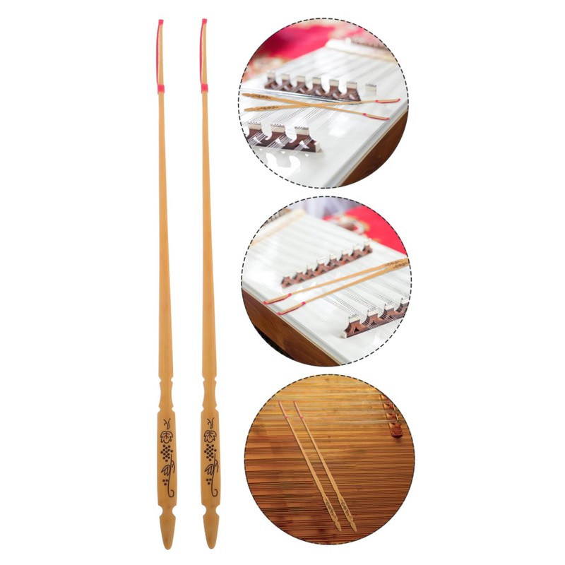 WHAMVOX 2pcs Yangqin Dulcimer Hammer Sticks with Pattern Durable Accessory