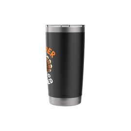 Funny Thanksgiving Bartender Turkey Drinking with Beer Mug Stainless Steel Insulated Tumbler