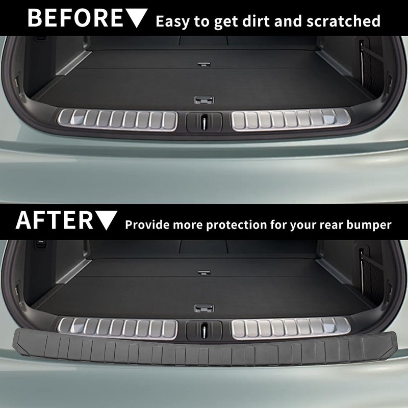 Tybock Rear Bumper Protector Guard Accessory Trim Cover Scratch Resistant