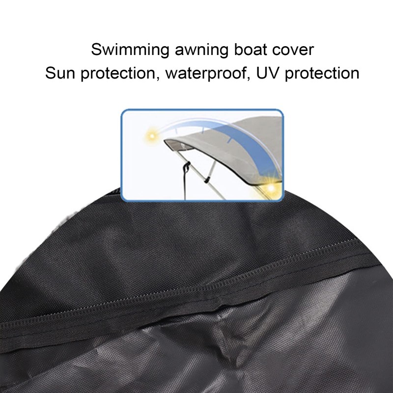 Alomejor Bimini Top Cover, Boat Canopy, Sunshade, Waterproof Replacement Cover