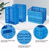 Senhoglb 4-Pack Plastic Storage Baskets for Organizing Groceries Fruit with