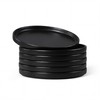 E-far 7.9 Inch Ceramic Dinner Plates, 6-Piece Stoneware Salad Plates
