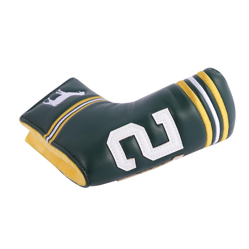 SHABIER Dark Green Golf Putter Cover with NO.12 Design Headcover