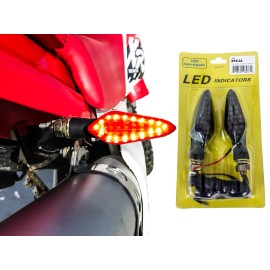 OZ-USA Rear Red Amber Dual LED Running Light Turn Signal Motorcycle Blinker 12V Honda