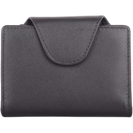 Valita Women's Slim Line Soft Leather Wallet with RFID Protection for Credit Cards, black