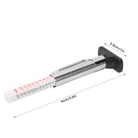 Tyre Depth Tester, 0‑25mm Universal Car Tire Depth Gauge Tester Portable Car Tyre Measuring Tool(Monochrome)