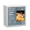 Snowtime 200 4m Copper Wire Cluster Lights With Multi-Colour LEDs