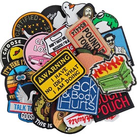 Hargs 20pcs Funny Tactical Morale Patches Pack, Hook & Loop Patches Set for Caps, Bags, Backpacks, Vest, Military Uniforms,Tactical Gears Etc