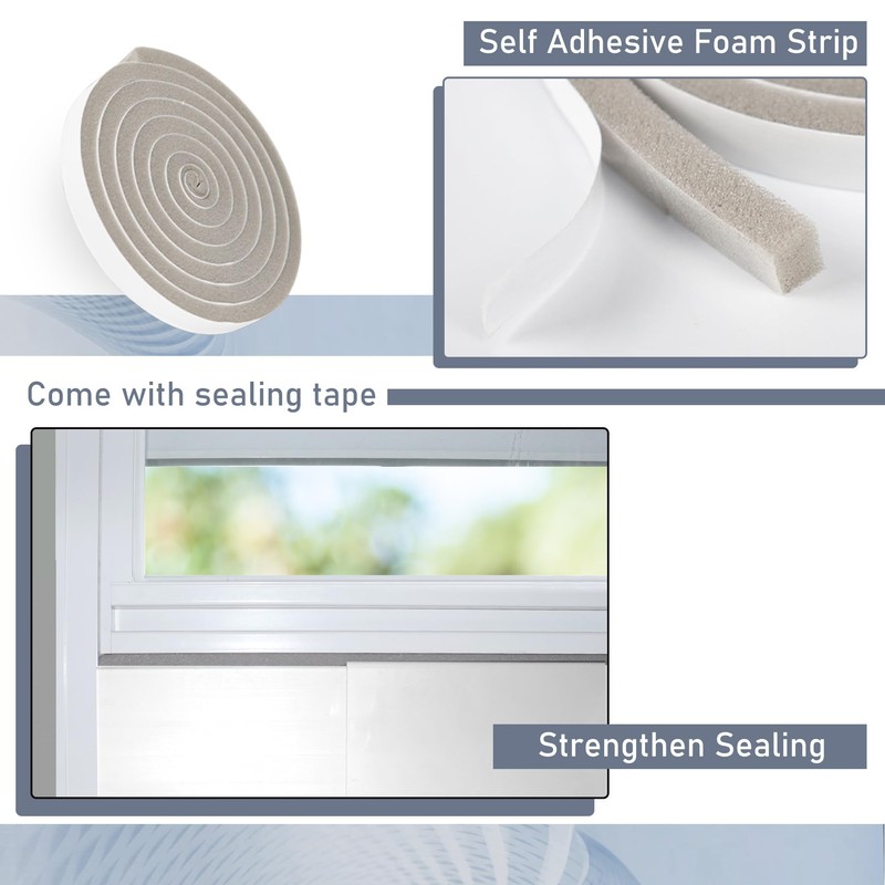 Flamorrow Dryer Vent Window Kit, 4" Window Vent Kit with