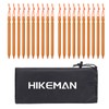 HIKEMAN 20 Pack Tent Pegs Aluminium Alloy Tent Stakes with