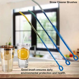 3-Pack Multi-Size 12.6”Long Straw Cleaner Brush for Stanley Cup, Extra Long Reusable Straw Brush for Tumbler, Metal, Silicone, Glass Straws for Baby Bottles, Sippy Cups, Yeti, Pipe Cleaner for Tube