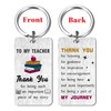 Gezxin Teacher Appreciation Gifts for Women- Thank You Teacher Keyring-