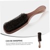 OHPHCALL Beard Brush Natural Boar Bristles and Smooth Handle for