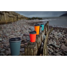 Smidge Reusable Travel Coffee Cup, Leakproof 18/10 Stainless Steel Insulated Cup 473ml, 6 Hours Hot, 12 Hours Cold, Barista Measuring Guide, BPA Free