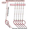 HUAZIZ 10 pieces 9-LED house lighting, 15 cm, warm white