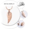 Imrsanl Angel Wings Cremation Jewelry for Ashes Pendant Stainless Steel