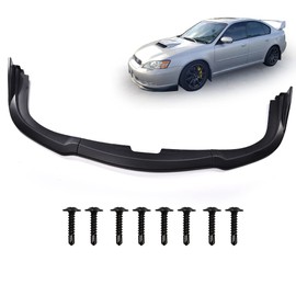 CHEDA Front Bumper Lip Splitter, Compatible with 2006-2007 Subaru Impreza WRX Sti CS2,Poly-Urethane,Black