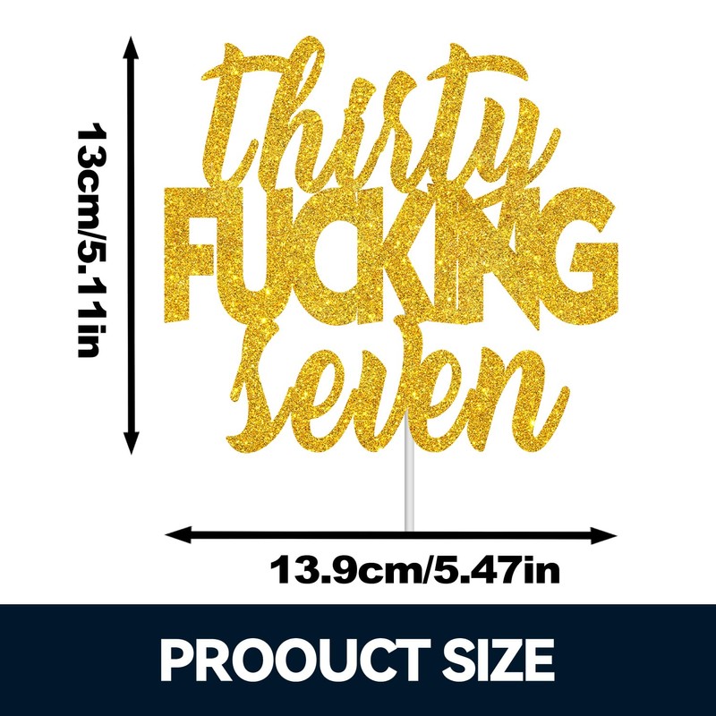 Decoración para tarta de feliz cumpleaños de 37 años con