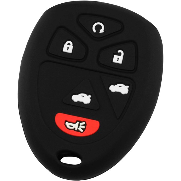 KeyGuardz Keyless Entry Remote Car Key Fob Outer Shell Cover Soft Rubber Protective Case for Suburban Tahoe Yukon 15913427