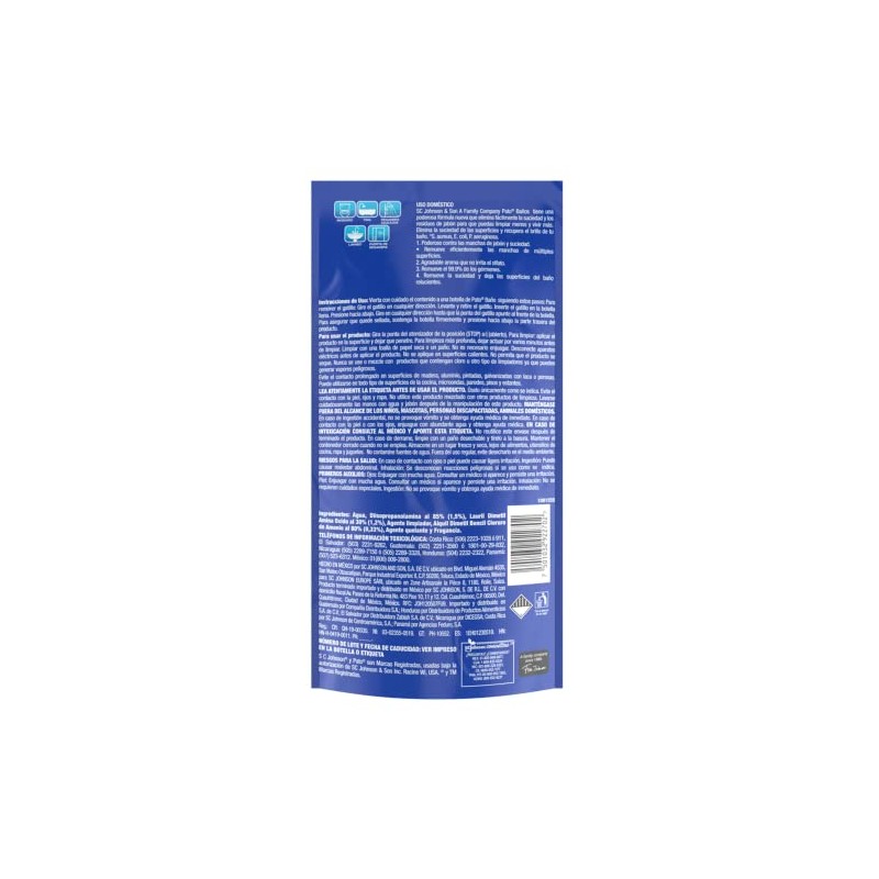 Pato Limpiador de Baño Líquido, Limpieza Poderosa, Repuesto 500ml