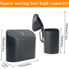 Einesin Car Trash Can, Mini Car Organizer Bin with Lid