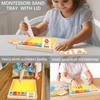 YXSJAS Wooden Sand Writing Tray for Classroom Home School,2 Sets