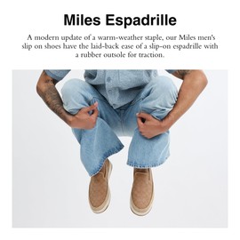 Coach Men's Miles Espadrille Loafer, Taupe, 9.5