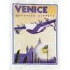 Half a Donkey Venice Vintage Flight Large Cotton Tea Towel