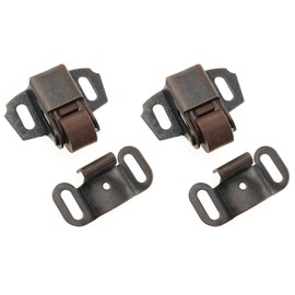 HJGarden 4PCS Roller Wheel Spring Cabinet Furniture Closet Door Catch Latch, Cabinet Lock Door Suction Buckle Latch, Cabinet Lock Fasteners