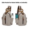 KouLi Buir Canvas Sling bag,Small Crossbody Backpack,Convertible Chest Bag Casual