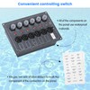 Marine Switch Panel, Haoguo 6 Gang Boat Electrical Panel with