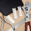 Weewooday 3 Pcs Wire/Metal Sheet Thickness Gauge Metal Tool Stainless