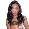 16 inch Bob Wig Human Hair Glueless Body Wave Lace