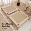 PawComfort Petbreeze Elevated Wooden Cat Bed – Sisal Scratching Mat