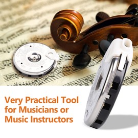 QANYEGN 13 Pitch Pipe Tuner, Sensitive Chromatic Tuner, Accurate C C Tuning Tool, Instrument Tuner with Case