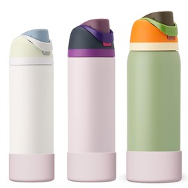 Affute Silicone Boot for Owala Water Bottle 40 oz, Anti-Slip Protective Sleeve for FreeSip/Twist/Flip Water Bottles, BPA Free, Bottom Bumper Cover Protects Water Bottles from Scratches(Dreamy Field)
