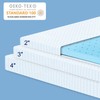 Subrtex 3 Inch Memory Foam Mattress Topper, High Density Gel-Infused