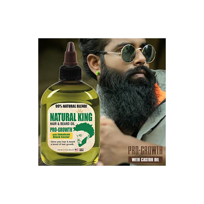 SFC Natural King Pro-Growth - Aceite para cabello y barba